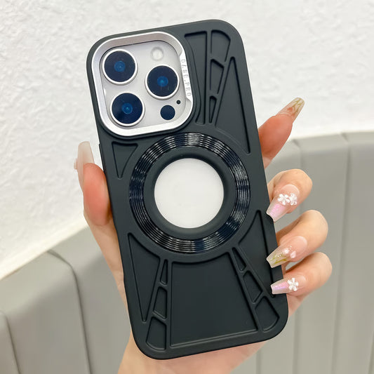 🔲 Sleek Magnetic Matte Case | Wireless Charging Ready | For iPhone