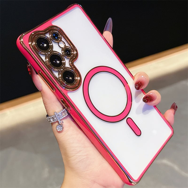 Minimalist Magnetic Shockproof Case for Samsung S24–S25 Series