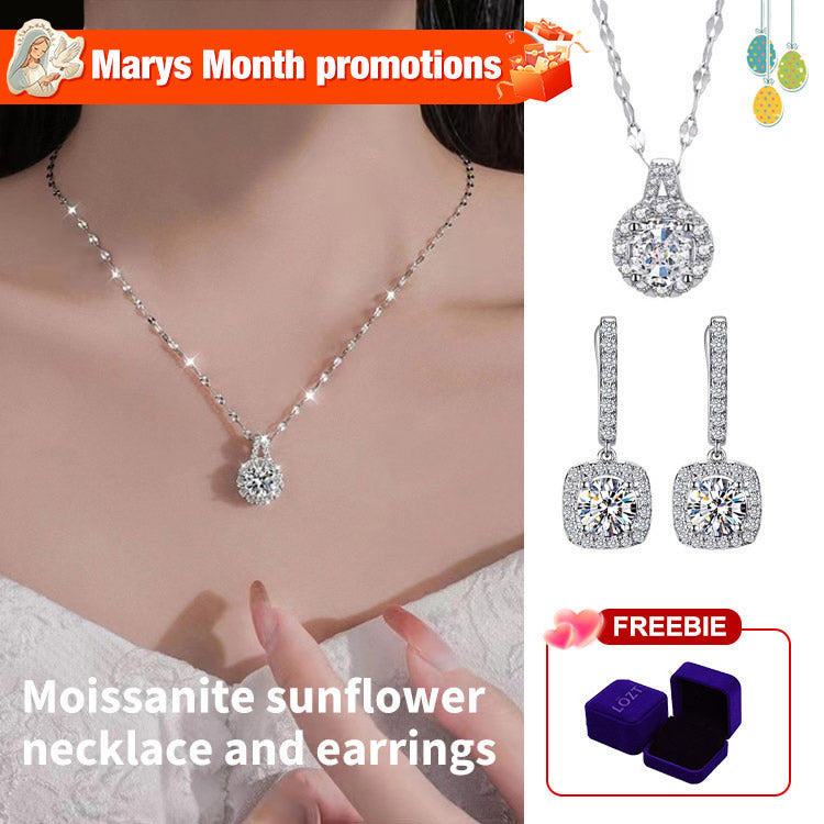 Ultimate Shiny Sun Flower Full Diamond Jewelry-Give free jewelry box