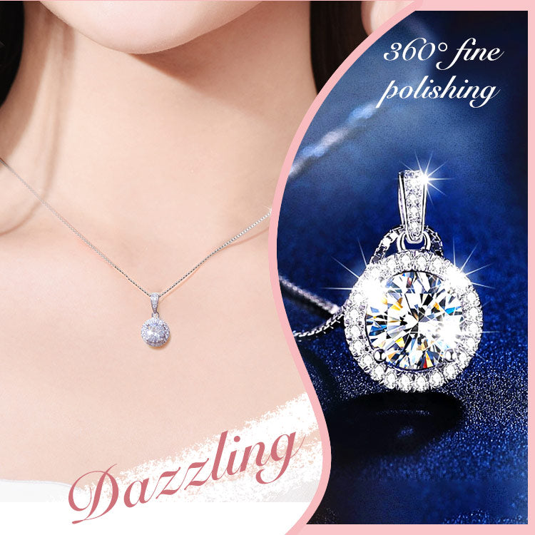 [GRA]Moissanite Jewelry Set- Free jewelry box-Best gift