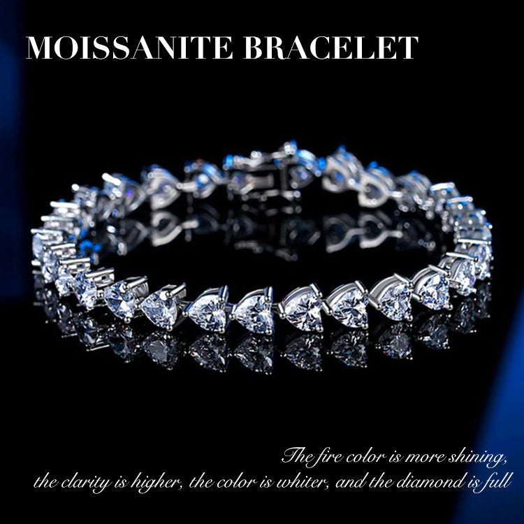 [GRA]Moissanite Jewelry Set- Free jewelry box-Best gift