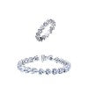 [GRA]Moissanite Jewelry Set- Free jewelry box-Best gift
