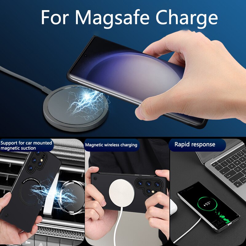 Frameless Hard PC Magnetic Case For Samsung