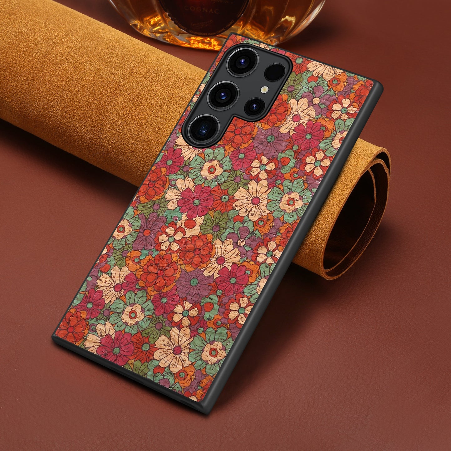 Retro Ethnic Style Floral Leather Phone Case For Samsung