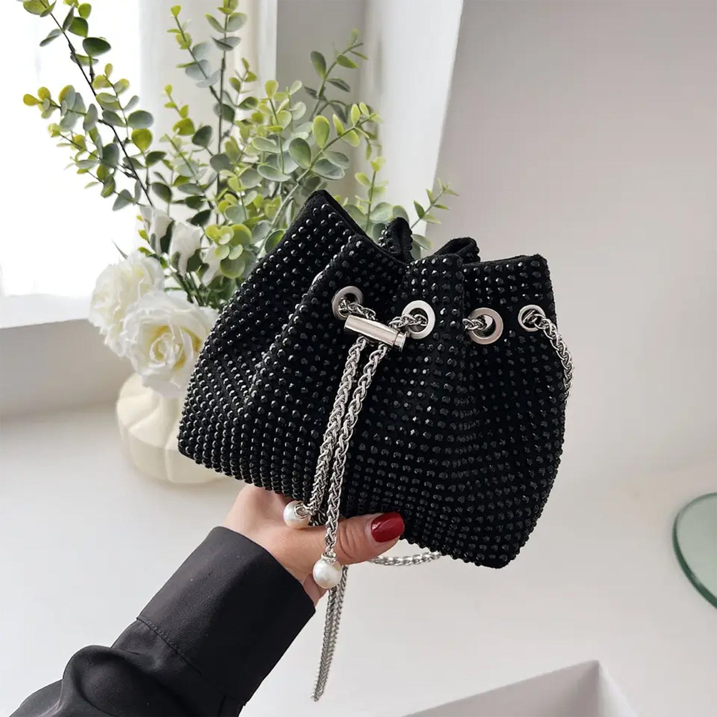 Rhinestone Potli Handbag