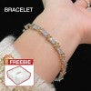 [GRA]Moissanite Jewelry Set- Free jewelry box-Best giftKadayawan Festival Promotion Second - 200p get Ring - Luxury Cross Moissanite Jewelry Bracelet