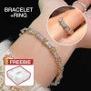 [GRA]Moissanite Jewelry Set- Free jewelry box-Best giftKadayawan Festival Promotion Second - 200p get Ring - Luxury Cross Moissanite Jewelry Bracelet