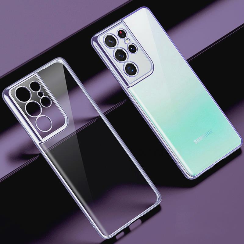 Plating Transparent Case For Samsung Galaxy