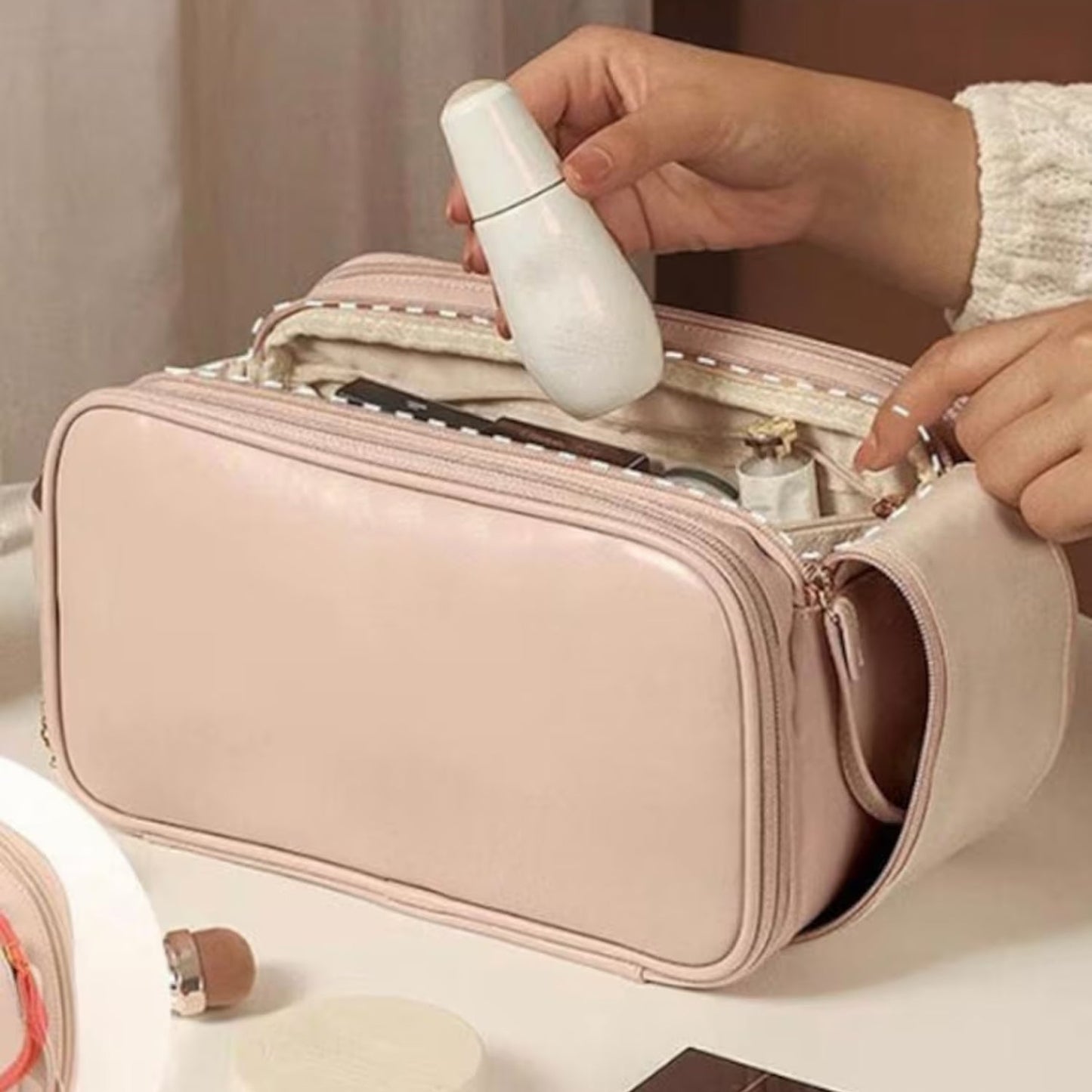 Multi Pocket Large-capacity Travel Cosmetic Bag