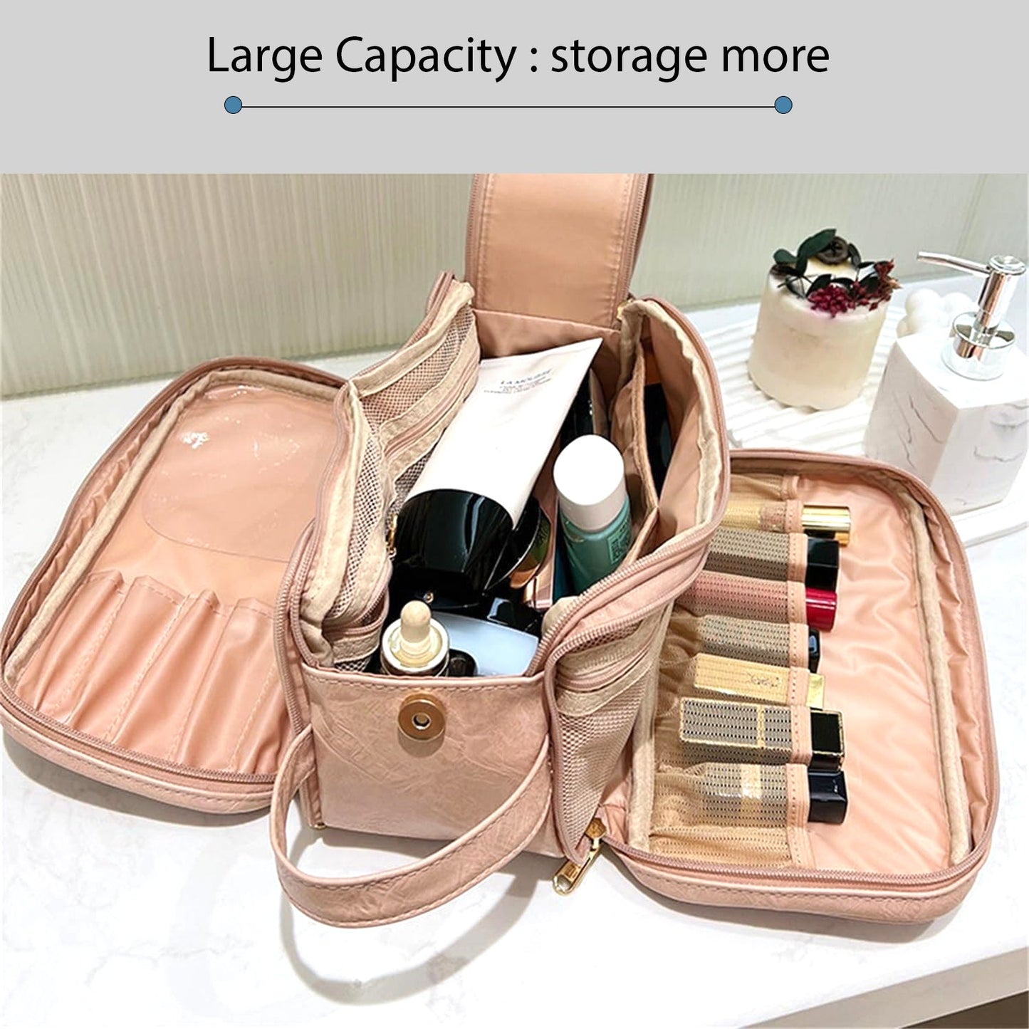 Multi Pocket Large-capacity Travel Cosmetic Bag