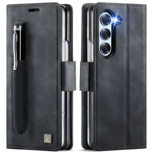 New Model For Galaxy ZFold6/5 Card Slot Leather Case Flip Cover