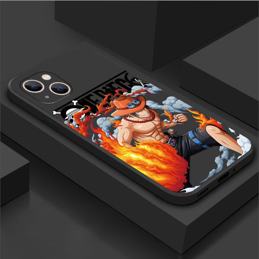 Anime One Piece Luffy Fifth Gear Zoro Frosted Anti-fall Phone Case