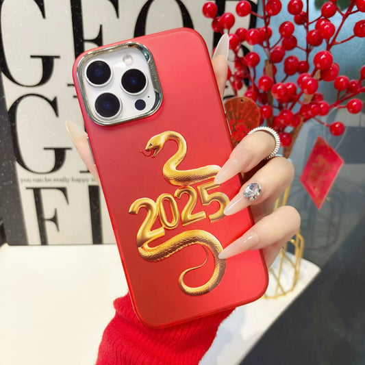 Cute Snake Electroplating Mobile Phone Case Suitable for iPhone