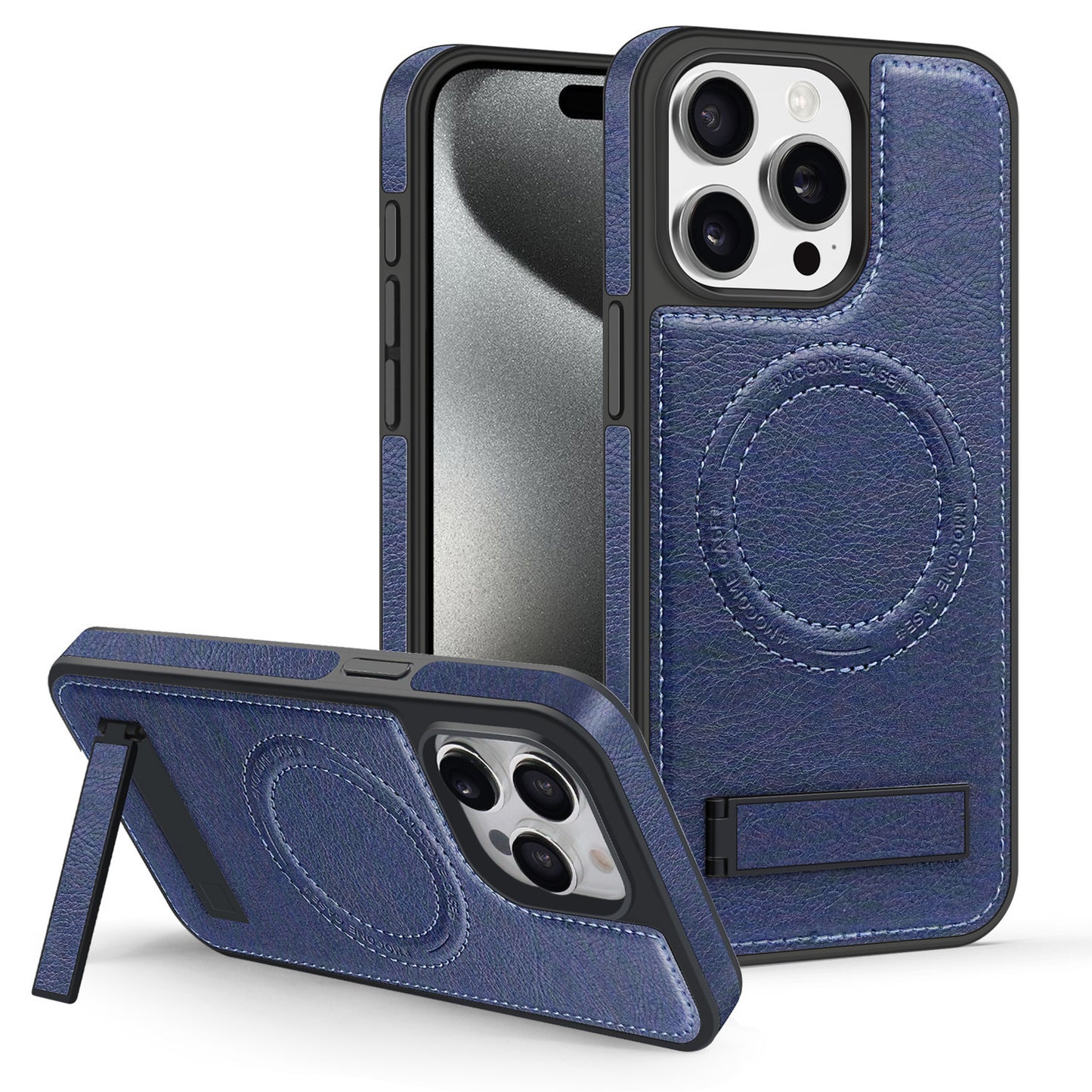 Leather Magnetic Drop-Proof Stand Phone Case