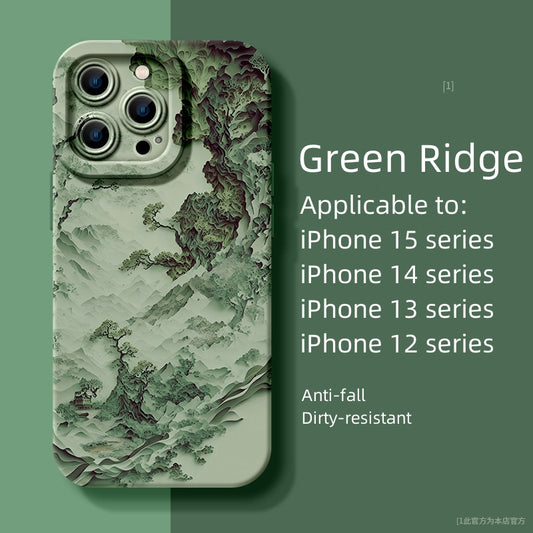 Apple Silicone Landscape Phone Case