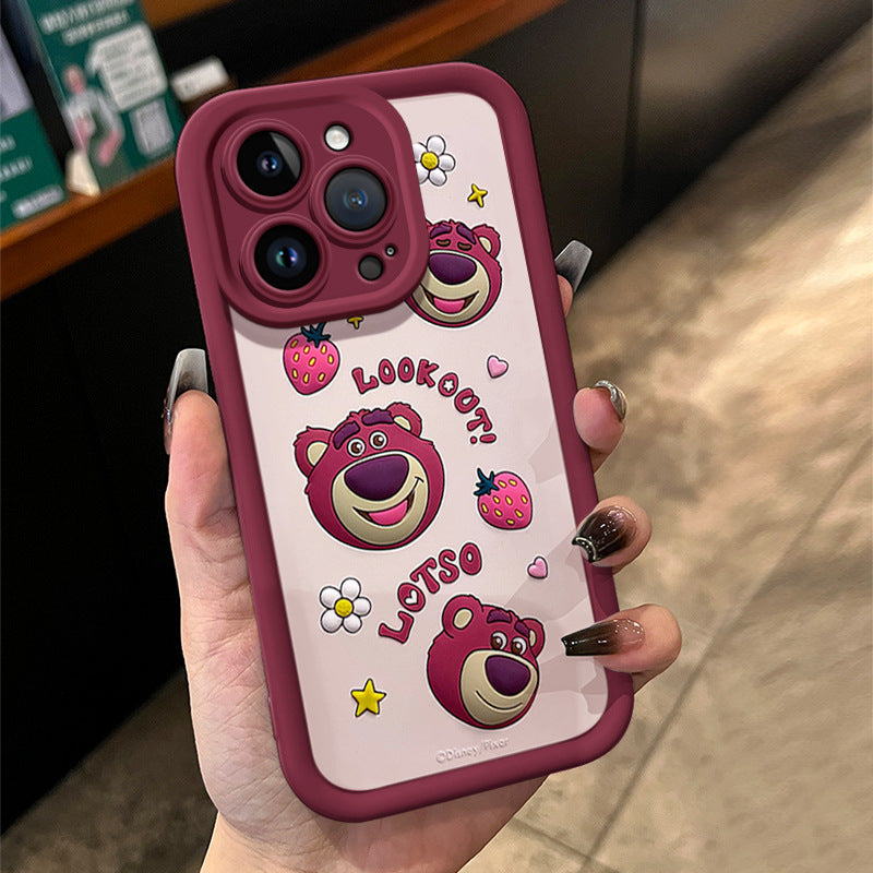 Cane Strawberry Bear Cartoon Phone Case