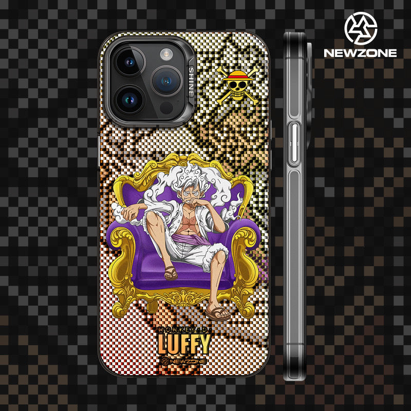 Zoro Luffy laser personalized anti-fall mobile phone case