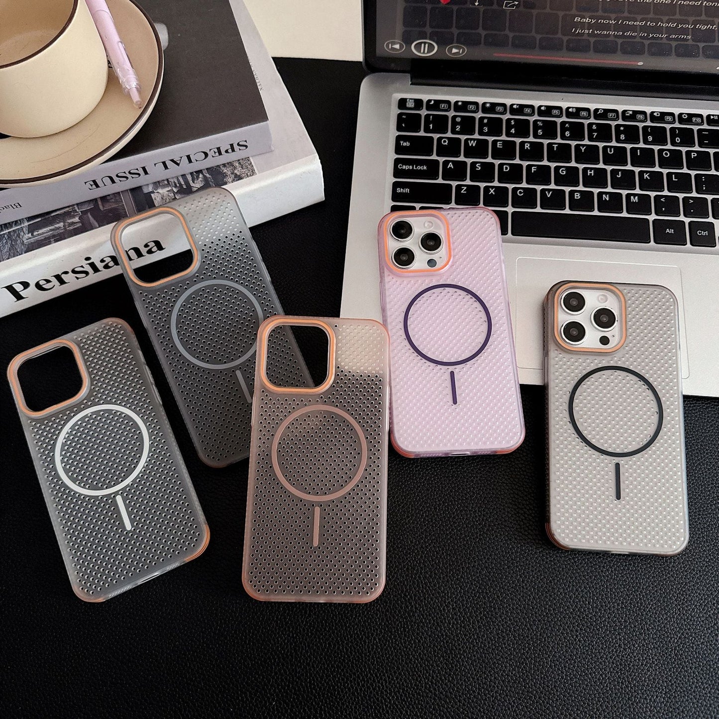 Ice-sensing heat dissipation magnetic case for iPhone
