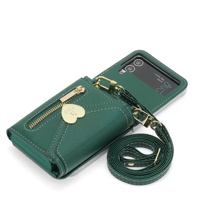 Fashion Crossbody Wallet Case of Women for Samsung Galaxy Z Flip3/4/5