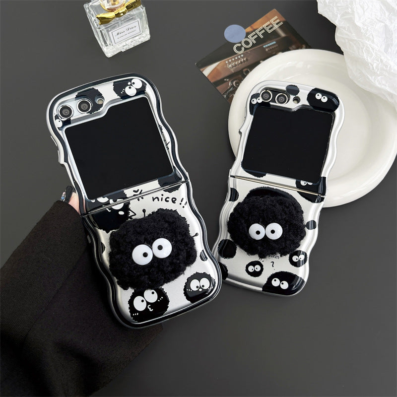 Cartoon coal briquettes phone case