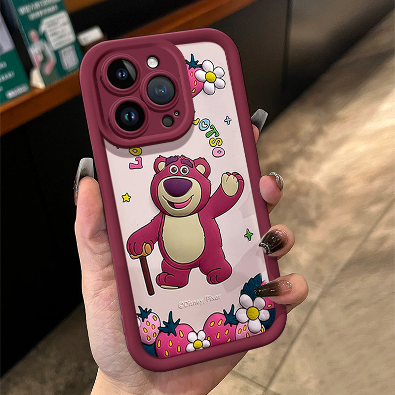 Cane Strawberry Bear Cartoon Phone Case