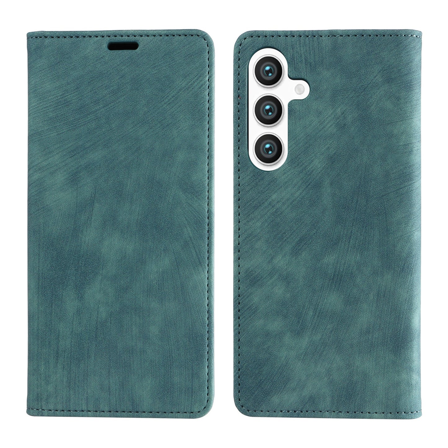 Premium na magnetic lambskin cover retro card flip phone case