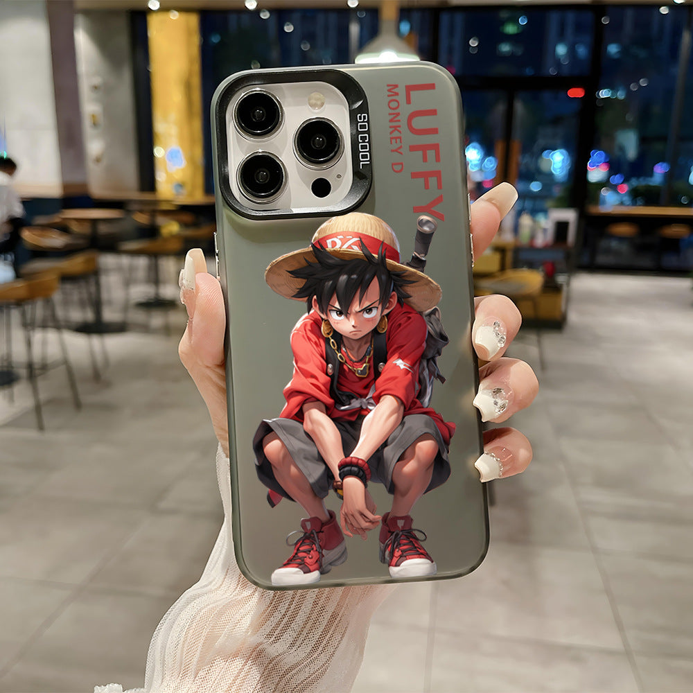 Anime One Piece Luffy Fifth Gear Zoro Frosted Anti-fall Phone Case