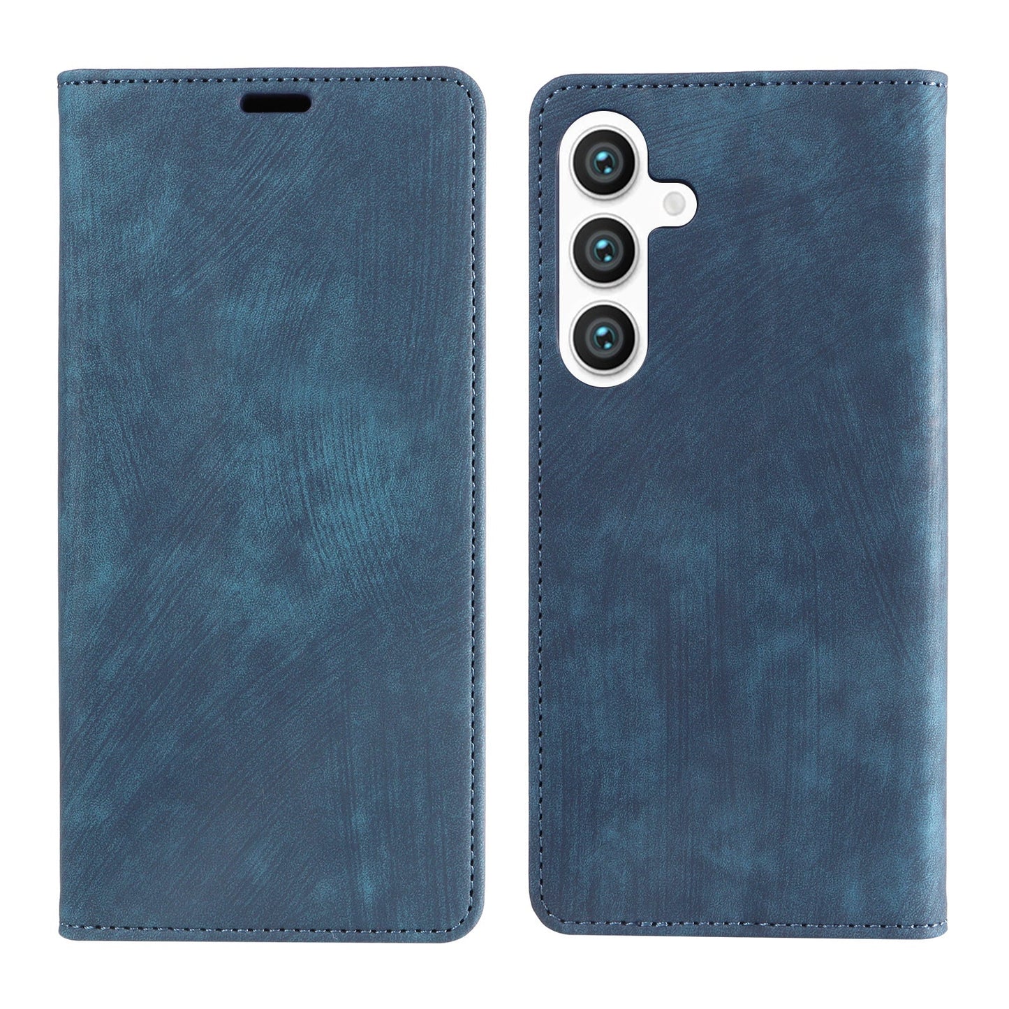 Premium na magnetic lambskin cover retro card flip phone case