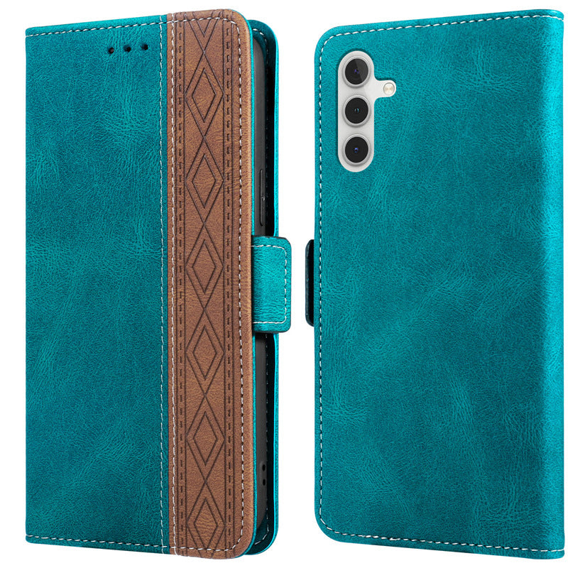 High-end na retro printed na suede na case ng telepono