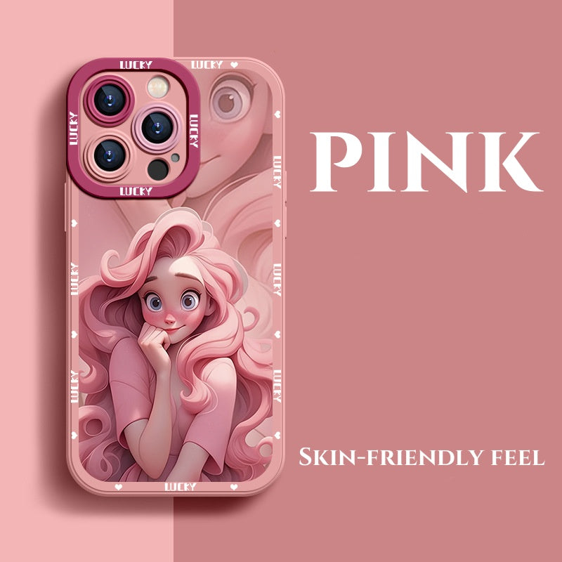 New painted princess on the run soft phone case