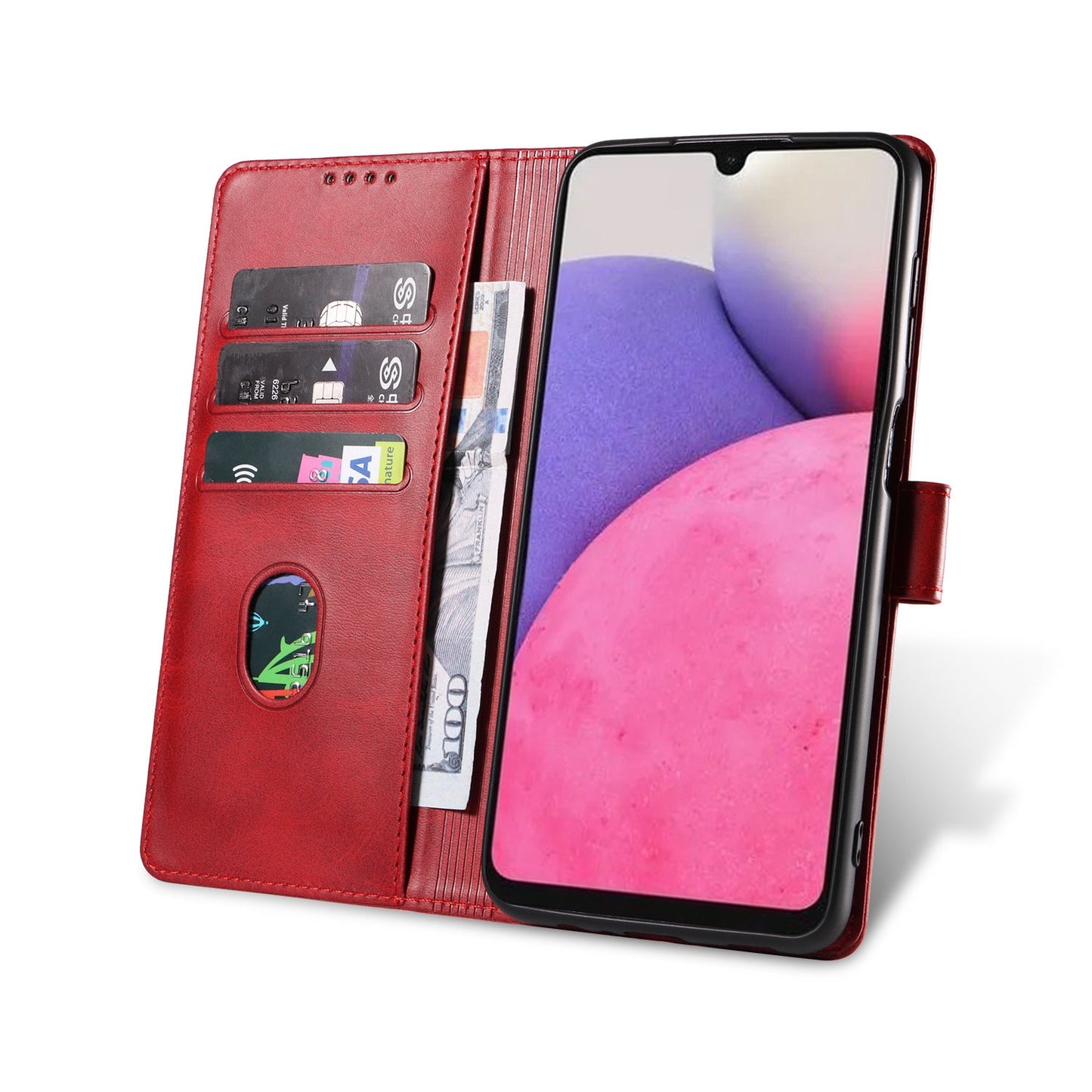 Bagong high-grade calf leather flip phone case