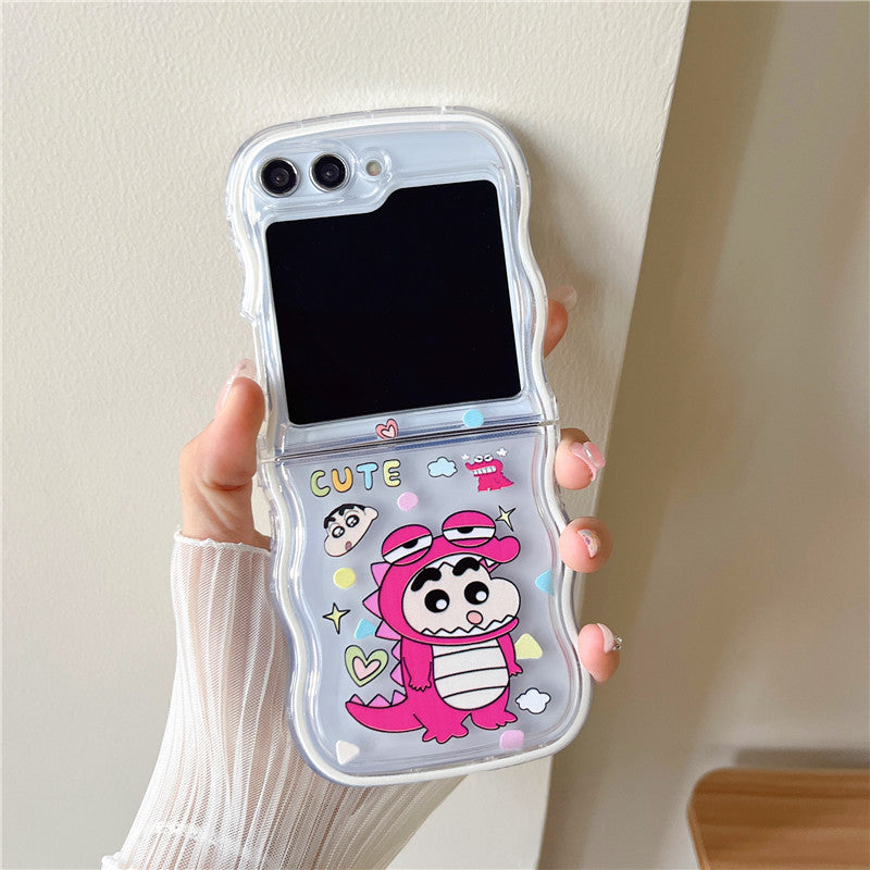 Cute cartoon Shin-chan stand phone case