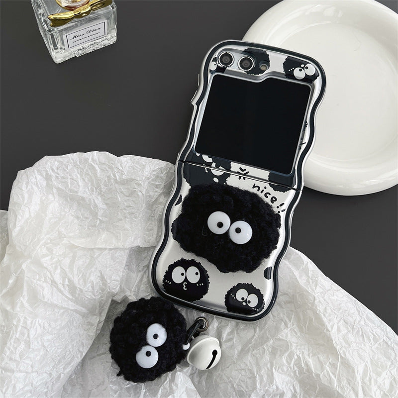 Cartoon coal briquettes phone case