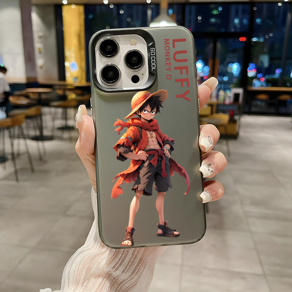 Anime One Piece Luffy Fifth Gear Zoro Frosted Anti-fall Phone Case