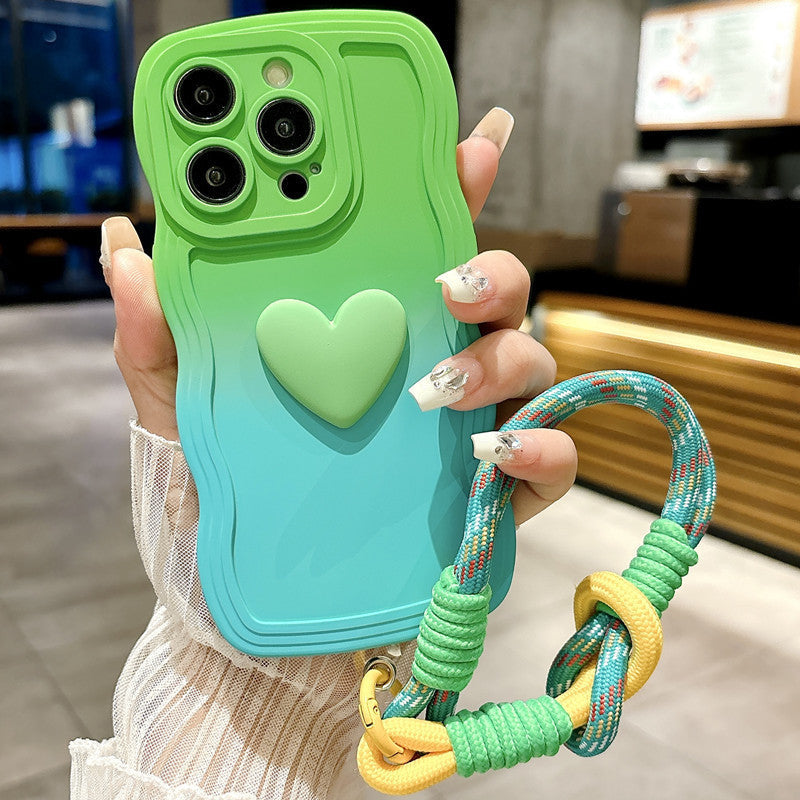 Love Lanyard Silicone Case for iPhone