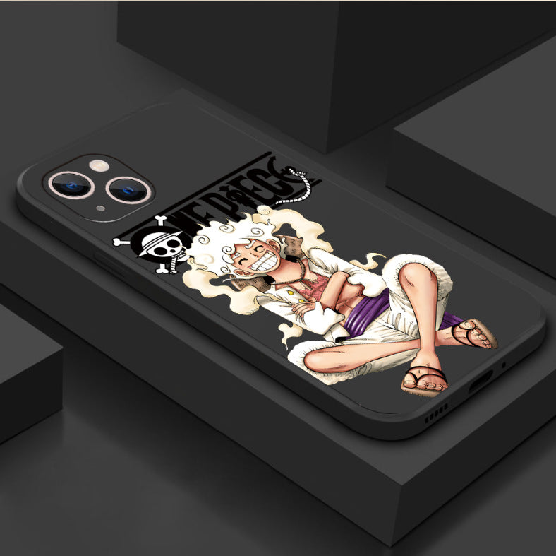 Anime One Piece Luffy Fifth Gear Zoro Frosted Anti-fall Phone Case