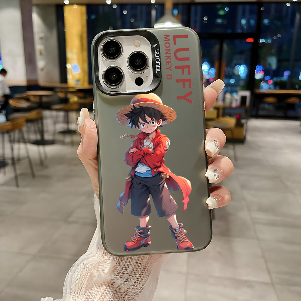 Anime One Piece Luffy Fifth Gear Zoro Frosted Anti-fall Phone Case