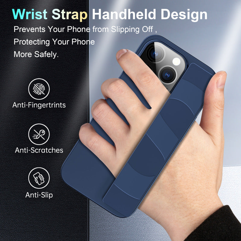 Liquid Soft Silicone Wristband Full Cover Phone Case