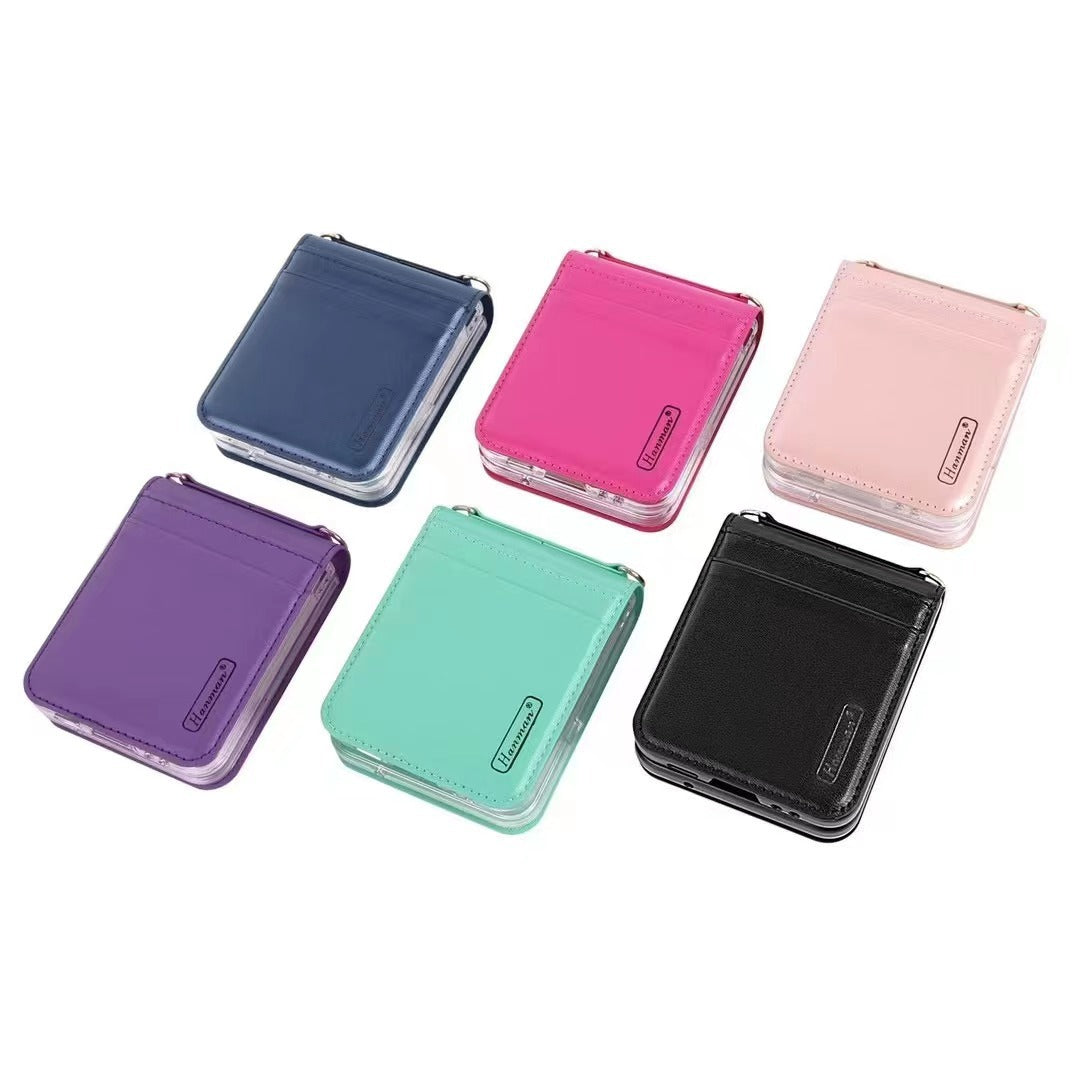 Wallet flip leather case for Samsung Galaxy Z Flip