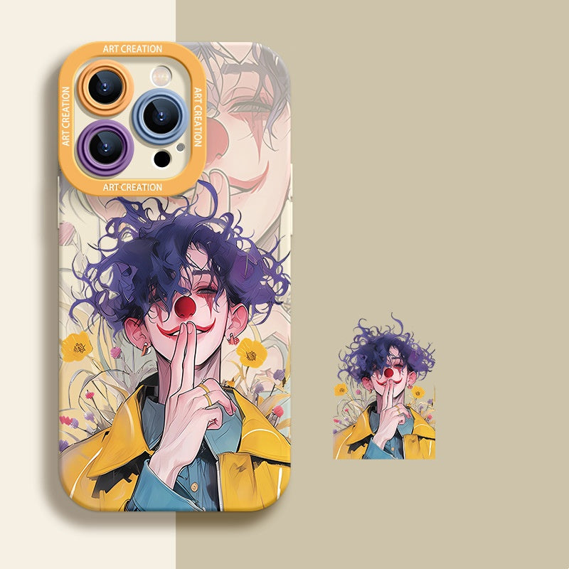 New silicone clown anti-fall protection all-inclusive mobile phone case