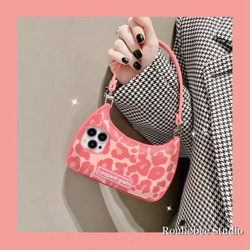 New autumn and winter women's leopard print handbag phone case