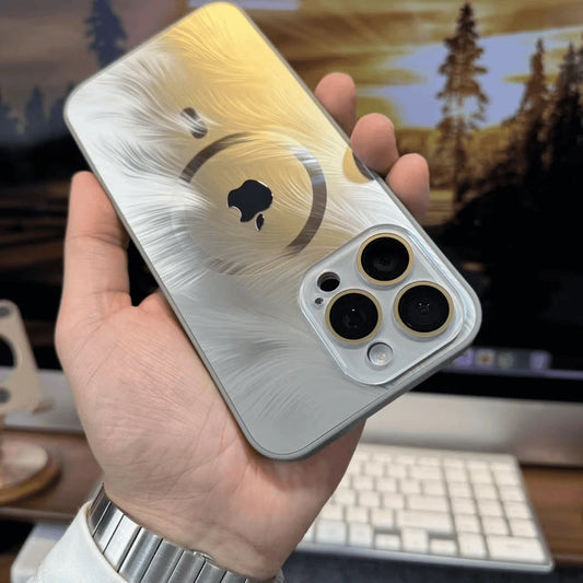 Gradient Feather AG Frosted Magnetic Phone Case