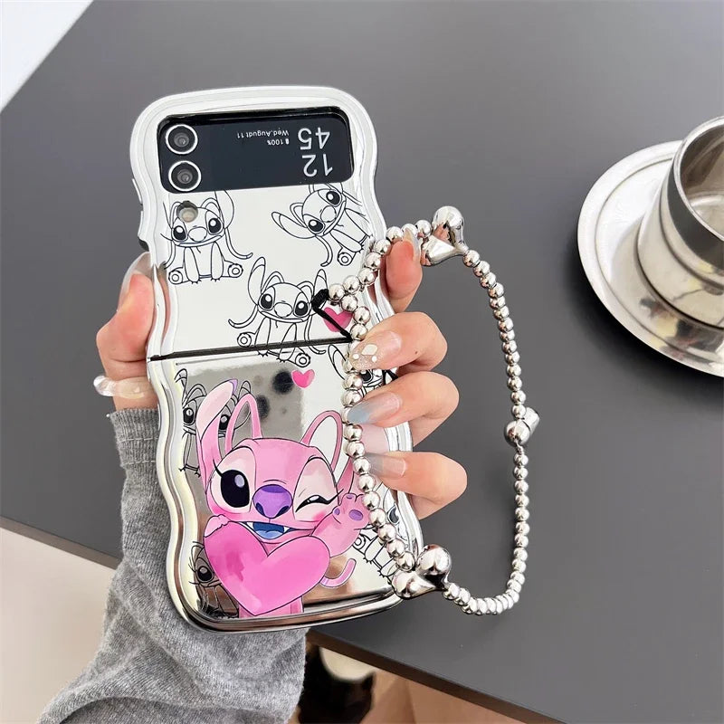 Cute Stitch Phone Case For Galaxy Z Flip Series