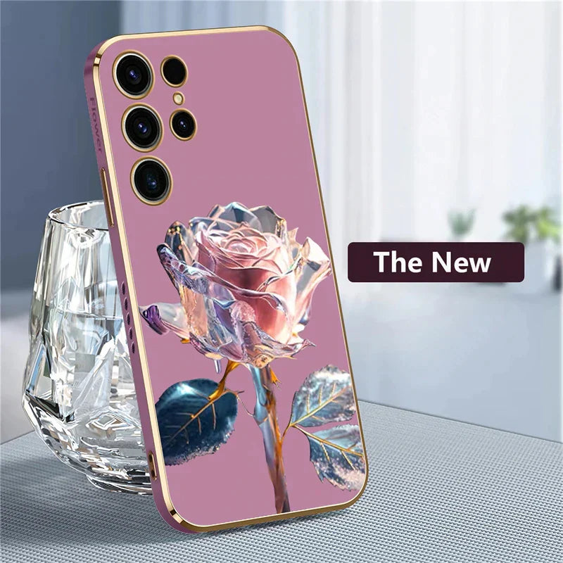 Rose Flower Soft Case For Samsung Galaxy For A Series