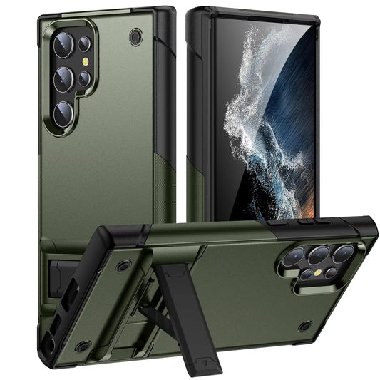 Heavy Duty Armor Shockproof Kickstand Case For Samsung