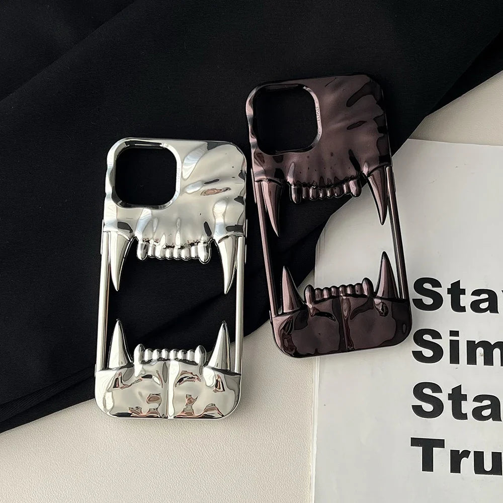 Electroplating frosted hollow Phone Case