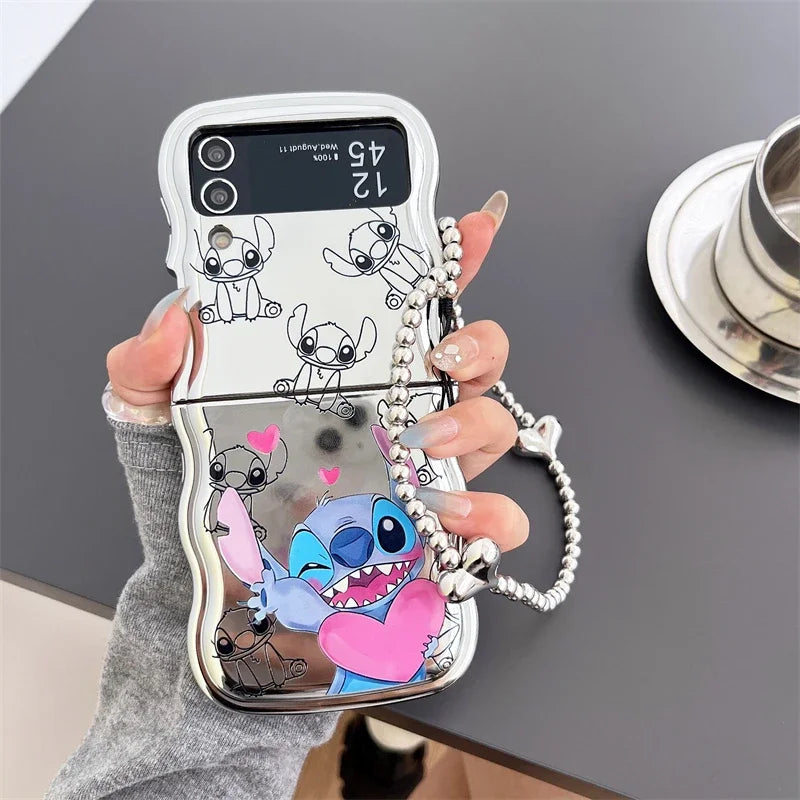 Cute Stitch Phone Case For Galaxy Z Flip Series