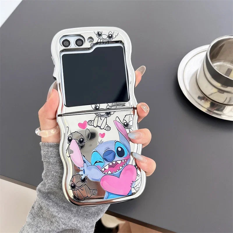 Cute Stitch Phone Case For Galaxy Z Flip Series