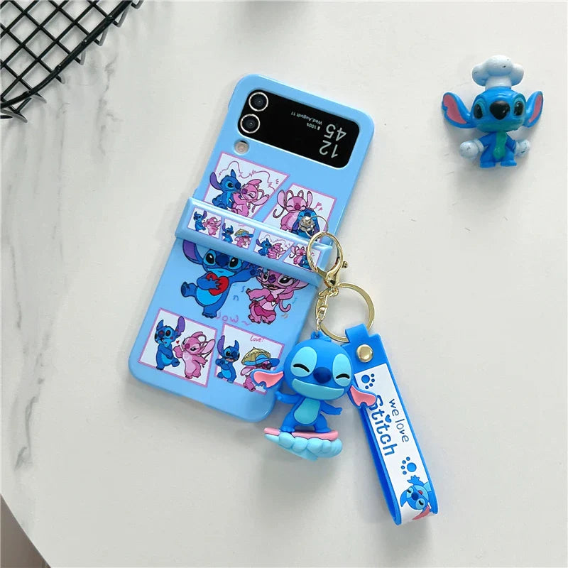 Angel Stitch Cartoon Case for Galaxy Z Flip Series