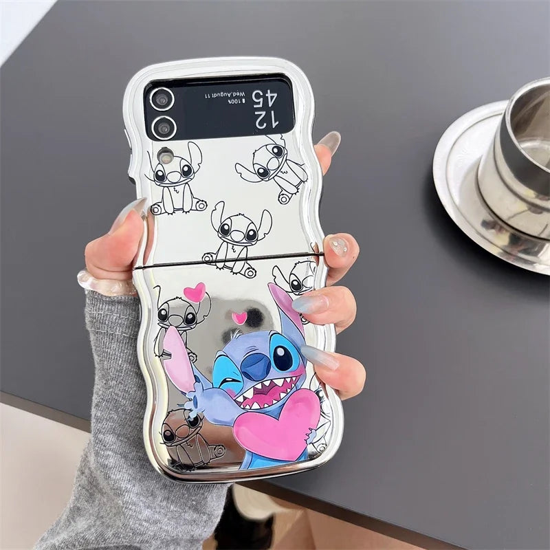 Cute Stitch Phone Case For Galaxy Z Flip Series